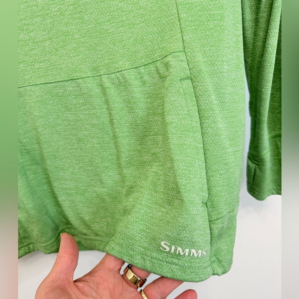 Simms Fishing Bugstopper Hoody Shirt Meadow Green Women’s Small InsectShield - Picture 4 of 12